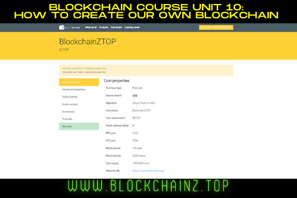 BLOCKCHAIN COURSE UNIT 10: HOW TO CREATE OUR OWN BLOCKCHAIN STEP 9